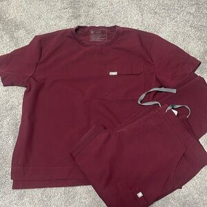 Figs burgundy set